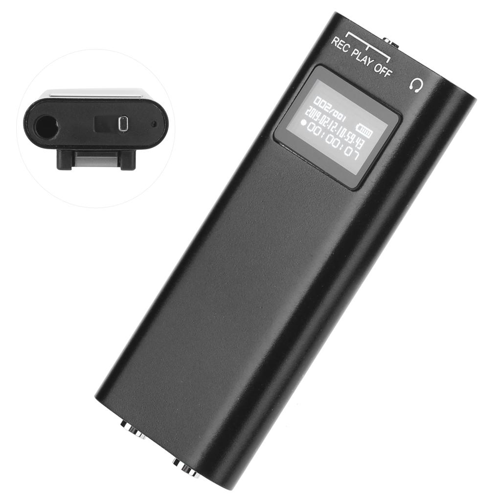 Q25 Mini Portable Digital Voice Recorder MP3 Player Audio Sound Recording Device for Meeting