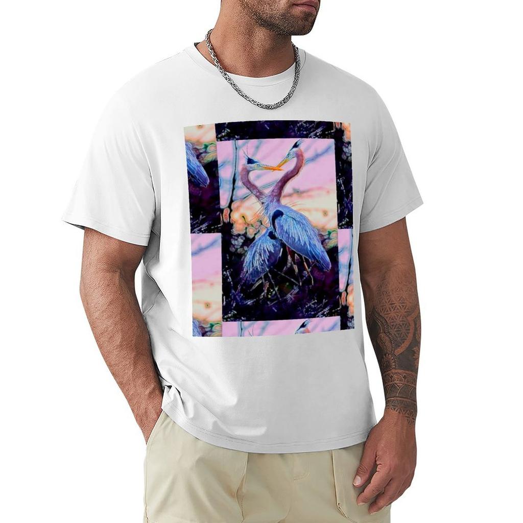 BLUE HERONS TShirt Funny tshirt sublime man clothes funny meme tshirts mens big and tall t shirts
