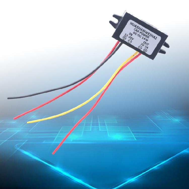 12V-24V To 7V 2A/3A Converters Waterproof Voltages Reducers For Truck Boats Electronic Accessories