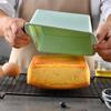 4Pcs Green Square High-temperature Resistant Food-grade Silicone Cake Bread Mold Non-Stick Kitchen Accessories Baking Tools