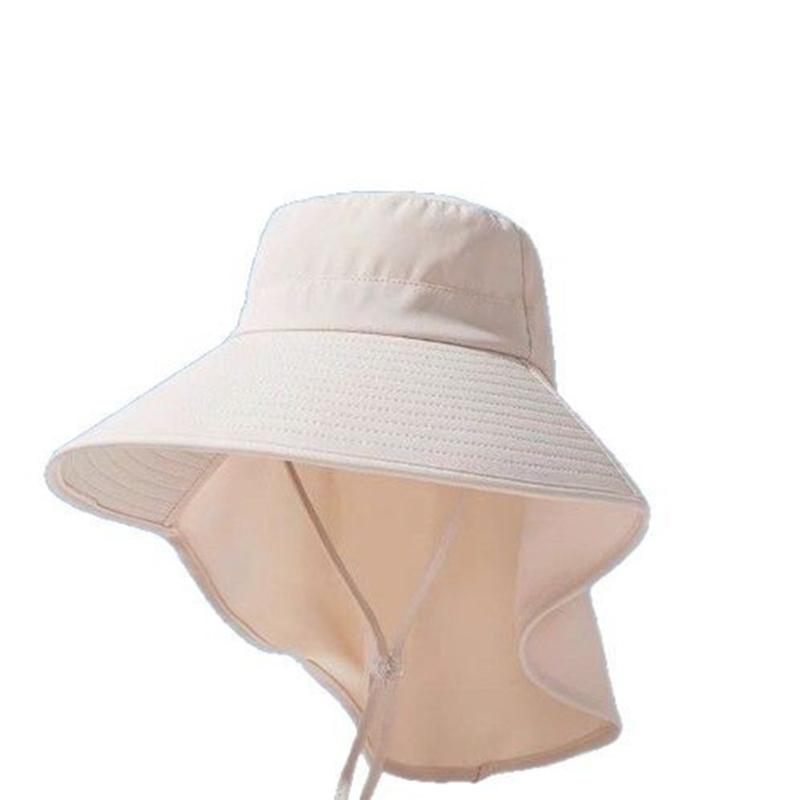 Breathable Sun Hat for Women Neck Cover Hat with Neck Flap Wide Brimmed Hat Adjustable Fashionable Sports Hat