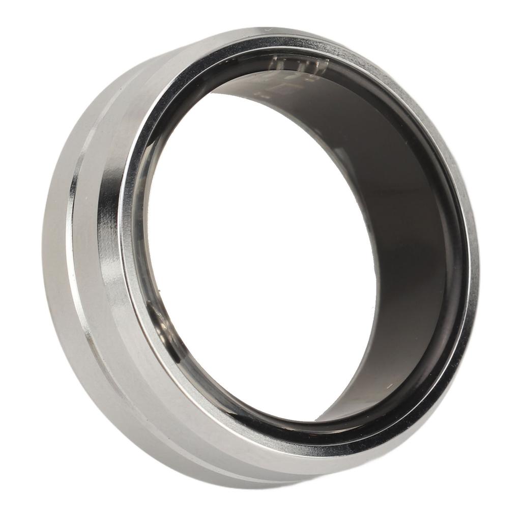 Smart Ring Silver IP68 Waterproof Pedometer Sleep Fitness Monitoring Remote Control Photo Taking Smart Health Tracker