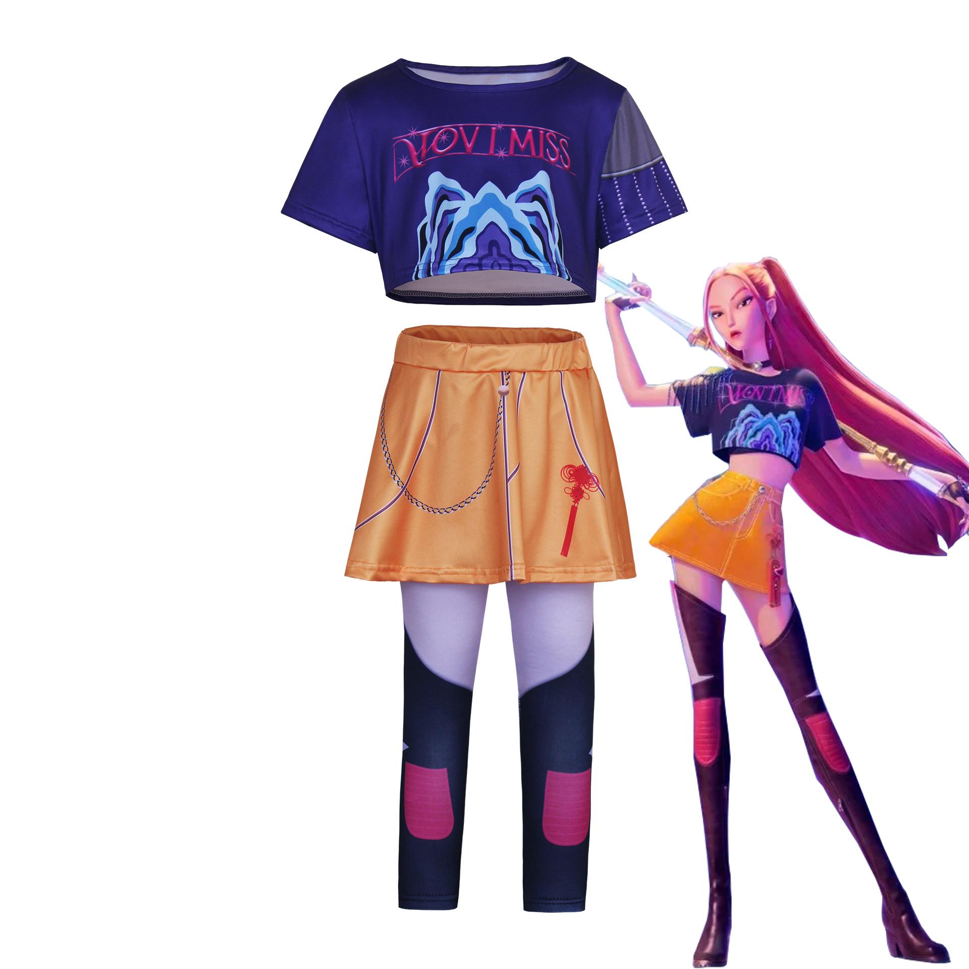 Костюм для косплея Хэллоуина для девушки из группы, Косплей костюм девушки из группы, Аниме костюм 110cm