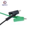 1PCS Dual Alligator Clips Test Leads Heavy Duty Crocodile Clamps Multimeter Test Wires 1000V 15A 100CM Cable