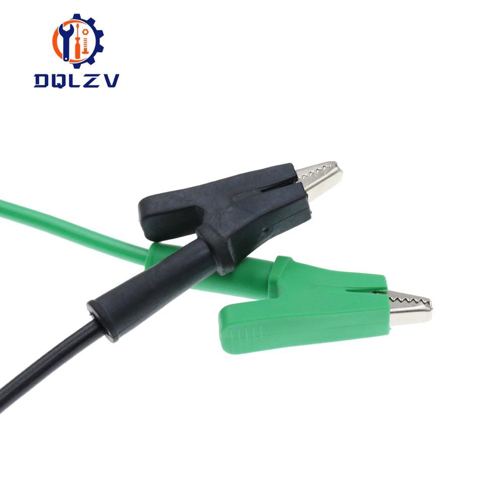 1PCS Dual Alligator Clips Test Leads Heavy Duty Crocodile Clamps Multimeter Test Wires 1000V 15A 100CM Cable