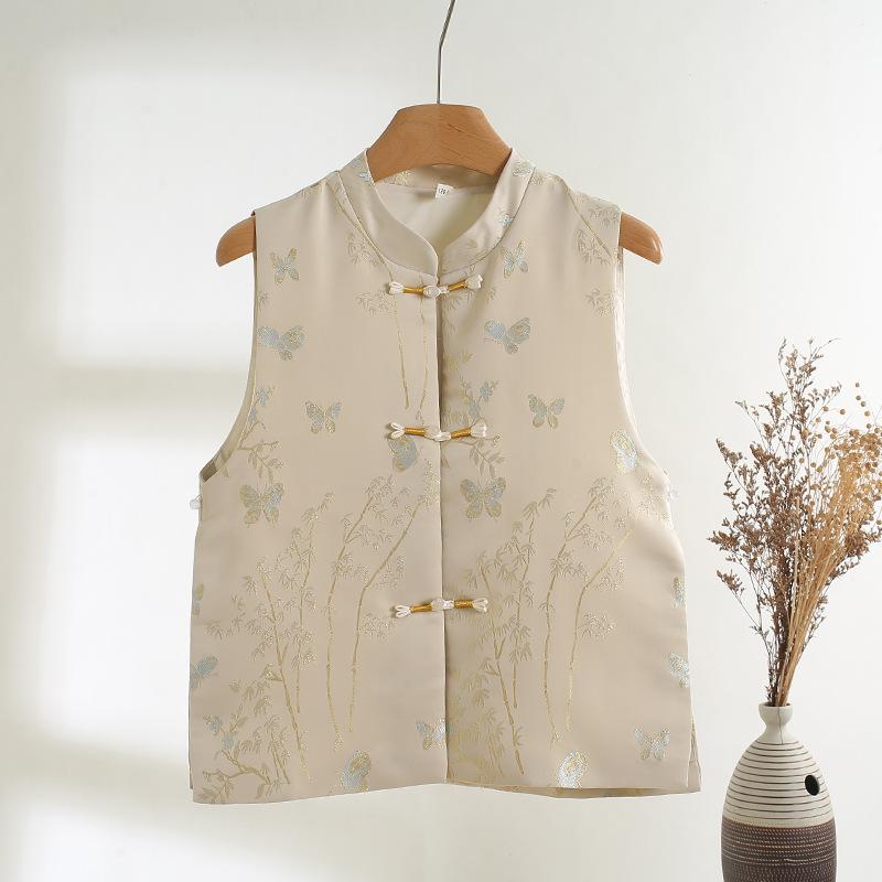 

Новый модный ретро жилет с пряжкой, высококачественный универсальный верхний жилет для ранней весны XXXL [Recommended 138-75kg]