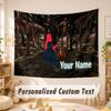 Custom Name Text Tapestry,Gorilla Tag Boho Wall Hanging, Decorative Backdrop Tapestry For Room