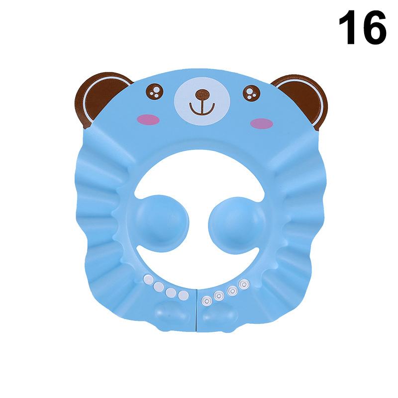 Verstellbare Cartoon Baby Shampoo Kappe Wasserdichter Spritzschutz Badevisier Hut Langlebiger Säuglings Haarschutz Für Dusche
