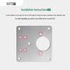 Gute Stainless Steel Cabinet Hinge Repair Plates (4-Pack)