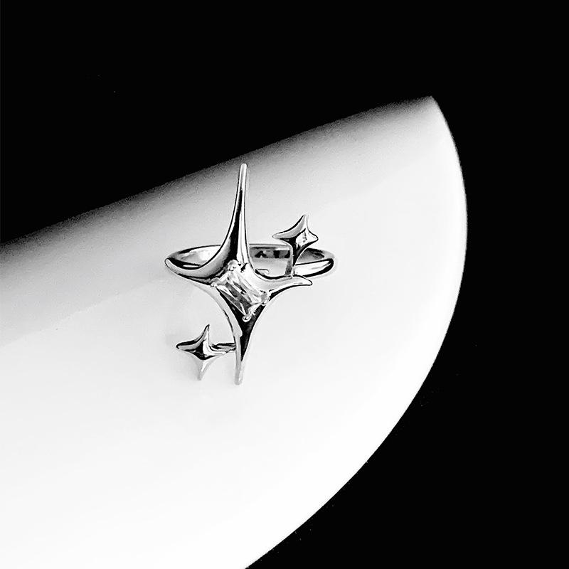 

Cosmic Star Ring Female Niche Design Cold Wind Flash Diamond Ring Fashion Personalized Accessories