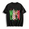 Christmas Style MAMA Christmas Tree Print Casual Top Pure Cotton T-shirt