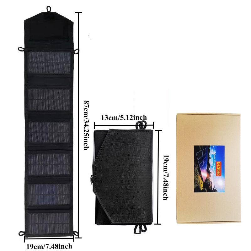 EESBAO 100W 6 - Fold Foldable Solar Panel: Portable USB 5V DC Charger for All - Day Mobile Power