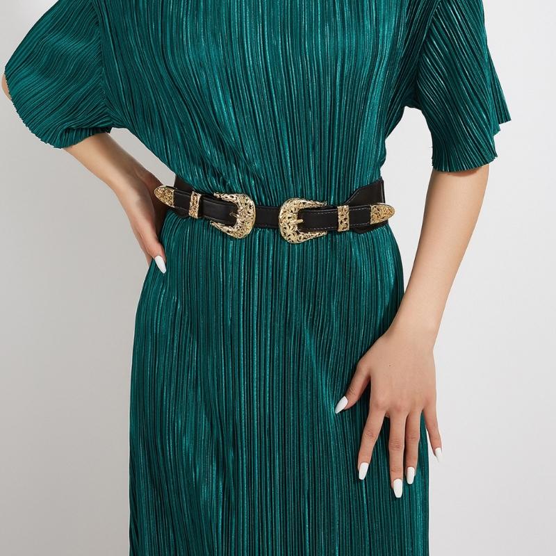 Haltbarkeit PU Leder Hüftgürtel Verstellbare Länge PU Gürtel für Mädchen Frauen Dekorative Hüftgürtel für Mantel Röcke Jeans