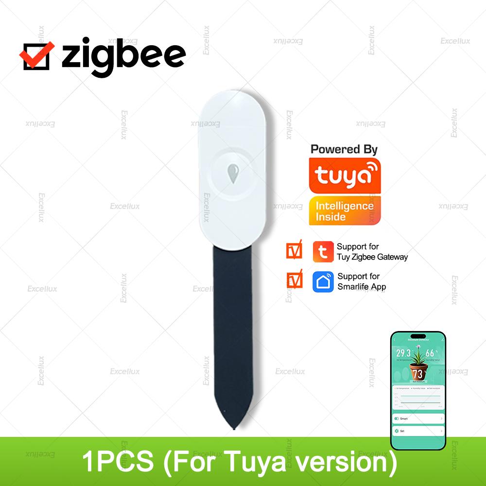 Tuya Smart Life Zigbee Soil Moisture Tester Temperature Hygrometer Meter Soil Sensor For Home Garden Automation Irrigation Z2M