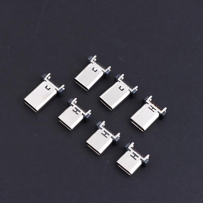 Type C USB Female Socket 16Pin Vertical Mount Enhanced Connection for Gaming Console Repair