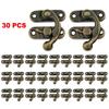 30Pcs Antique Bronze Box Hasps Iron Lock Catch Latches For Jewelry Chest Box Suitcase Buckle Clip Clasp  Wooden Box Hardware