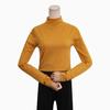 Sweater Women's Base Slim Fit Rolled Edge Half High Neck Long Sleeved Pullover Knitted Sweater