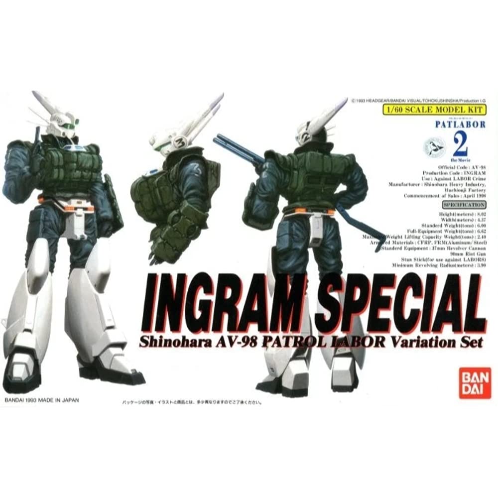 

Patlabor Plastic Model Series Ingram Special 01928948 Police 1/60 [Mobile Patlabor] (Resale)