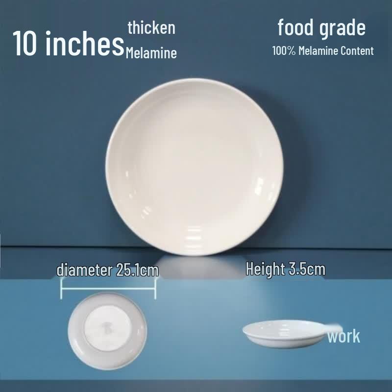 Yipan Melamine Round Dining Plates
