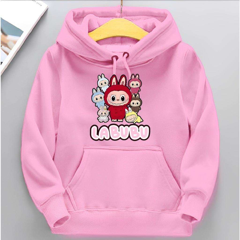 Children's Hoodie New Trendy Labubu Kids Cute Cartoon Casual Daily Hoodie 100-160cm Boys Girls