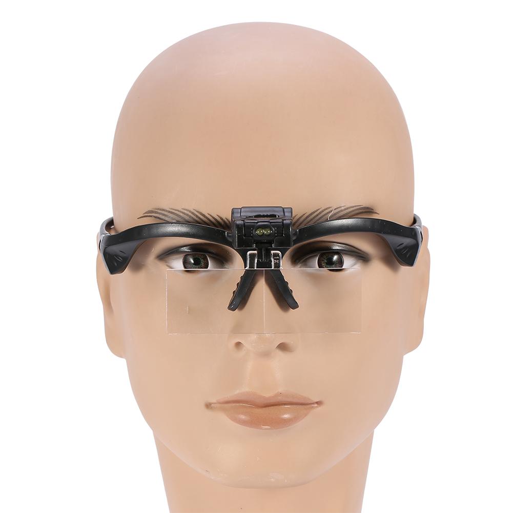 

LED Head Illuminated Magnifying Loupe Jeweler Watch Repair Eyelash Extension Headband Magnifier