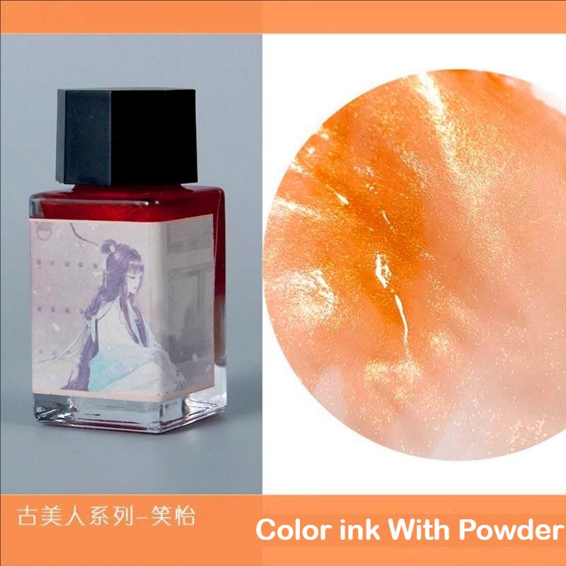JINCHEN 18ml 37 Colors Sheen Fountain Pen Ink Gradient Color For Glass Dip Pen Non-Carbon Stationery Art School Supplies
