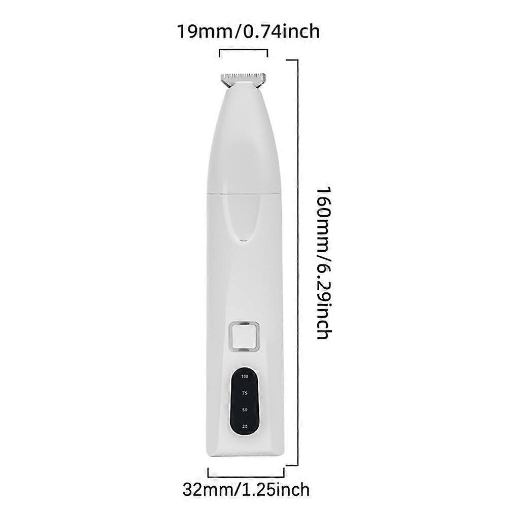 Rechargeable Pet Grooming Clippers with Built-in LED - Ideal for Quiet, Gentle Trimming of Dog's Paws, Face, Ears, and Eyes