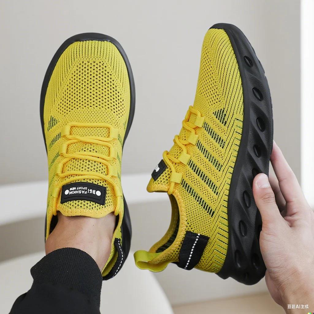 Fashion Men Breathable Mesh Shoes Casual Sports Shoes Running Training Shoes Fast Drying and Wear-resistant NEY Style Tamanos Femininos