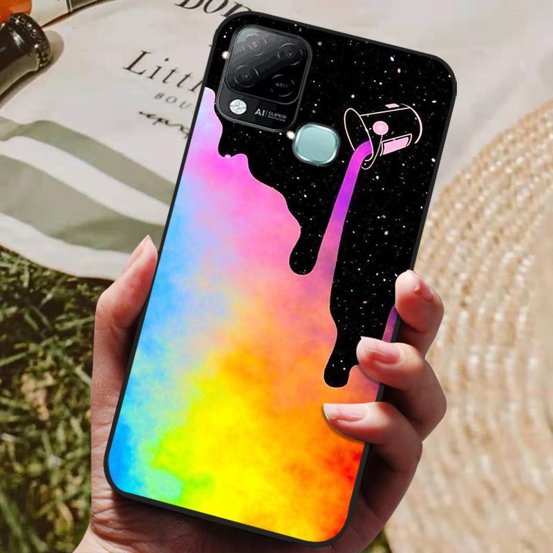 For Infinix Hot 10T Case Phone Cover Soft Silicone TPU Back Cases for Infinix Hot 10S NFC Case X689 Coques Hot10T  Hot10S Fundas