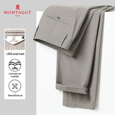 MONTAGUT Herren Leichte Atmungsaktive Gerade Bein Freizeithose