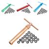 Modern Minimalist Stainless Steel Piping Gun With 20 Floral Nozzles For Baking Creations