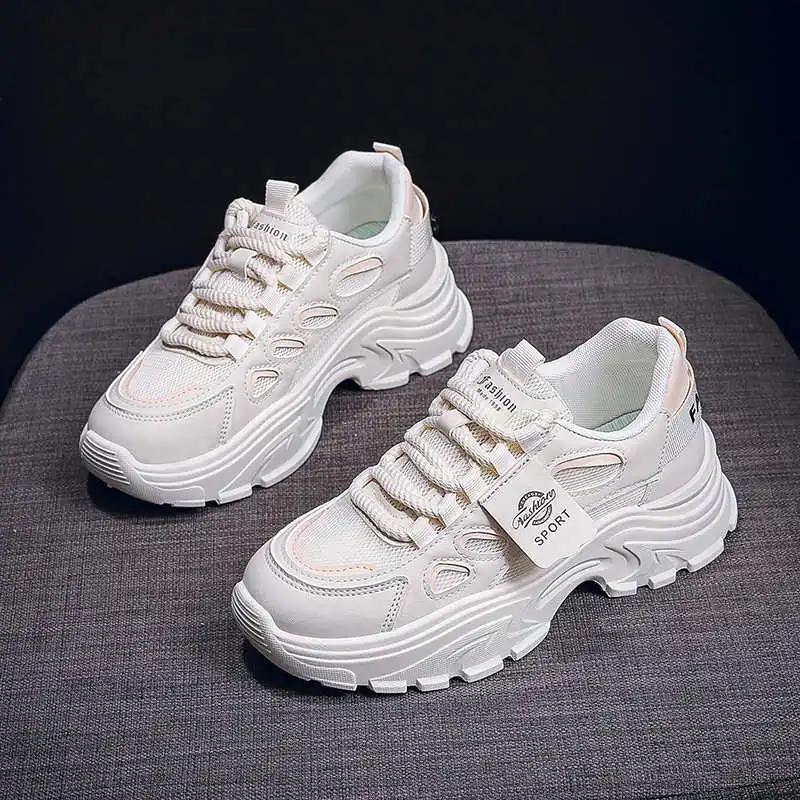 High Sole Increase Height Sneakers 39 Tennis Shoes Women Black Boot Women Sport Racing Health Athletic Second Hand Items