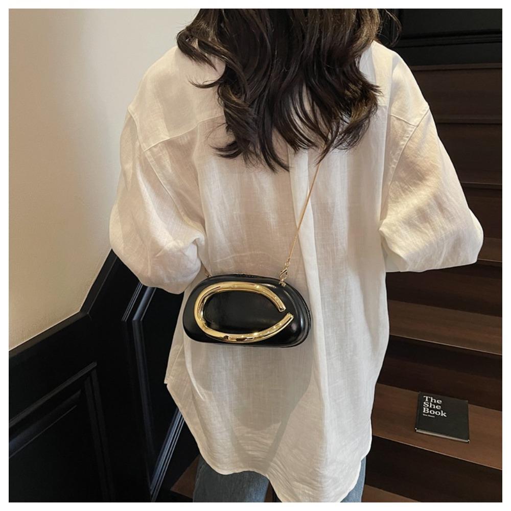 Women’s New Trendy Niche Design Chain Bag Elegant Evening Bag Retro Versatile Shoulder Crossbody Bag