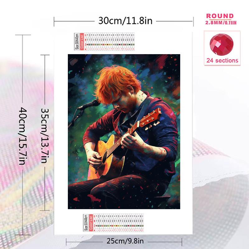 Sheeran 100% Round Full Drill 5D DIY Diamond Painting Embroidery Cross Stitch Rhinestone Décor