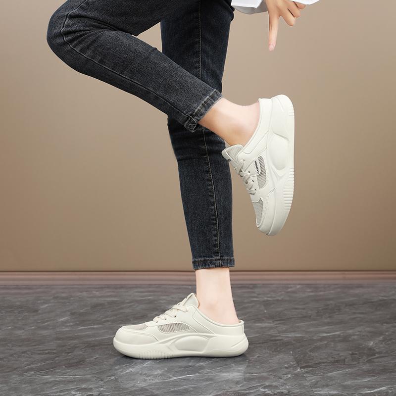 Women Summer Sandals Beige Clogs Casual Girl Slippers Backless Sneakers Black Casual Sport Sandals Plus Size