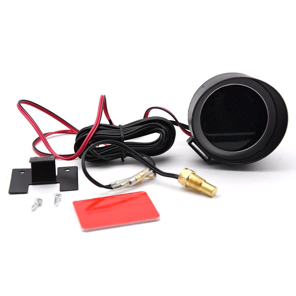 12V 24V LCD Digital Car Truck Water Temp Gauge temperature sensor +Voltmeter Volt gauge 2 in 1 Car gauges Ship from RU Warehouse 10mm Sensor