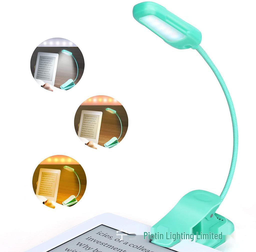Compact USB-C Rechargeable Reading & Music Stand Clip Light