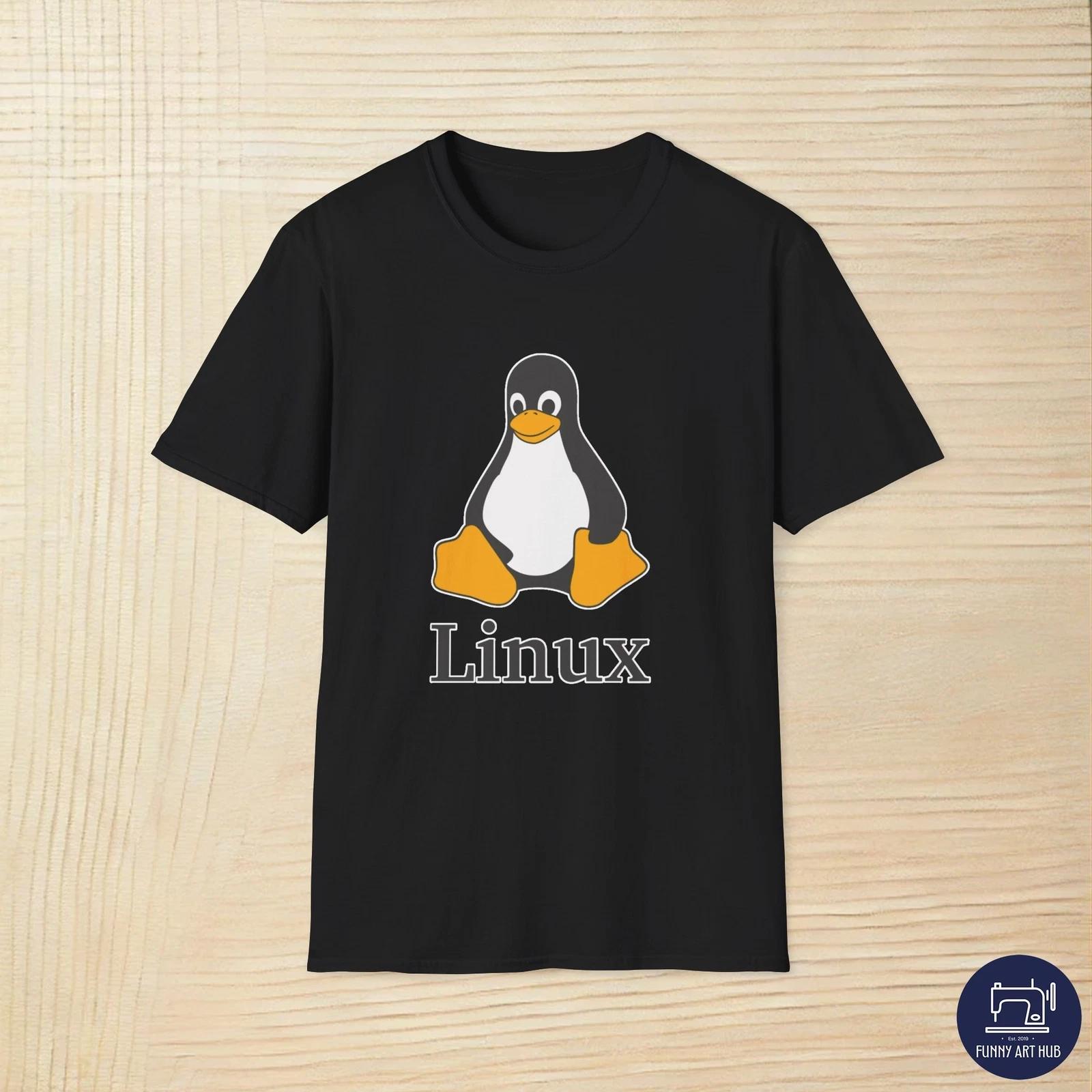 Linux Tux Logo Unisex T-Shirt XL