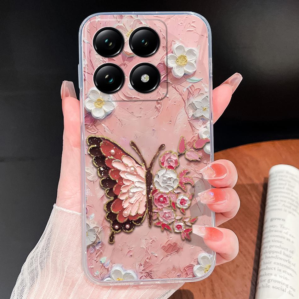 For Xiaomi 15T 14T Pro Phone Case Lovely Fish Patterns Soft TPU Clear Silicone Bumper For Xiaomi 15TPro 14 T Lightweight Funda