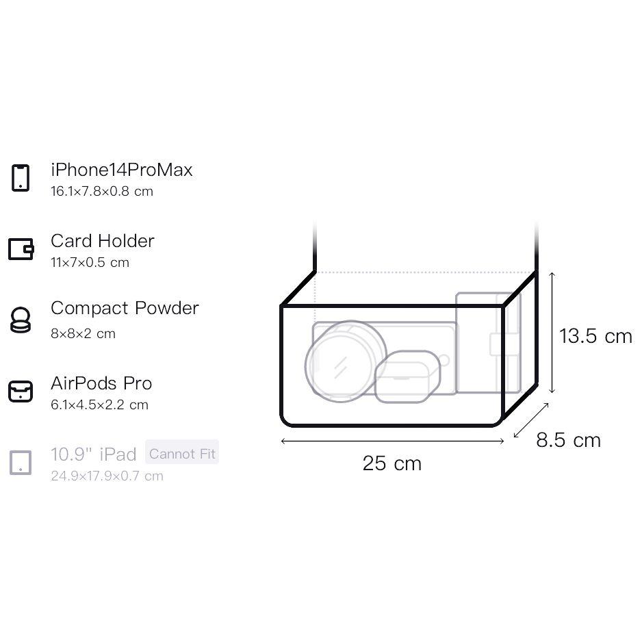 Calvin Klein Letter Embossed Fashion Trend Trapezoid Crossbody Bag Women bags White DH3587-100
