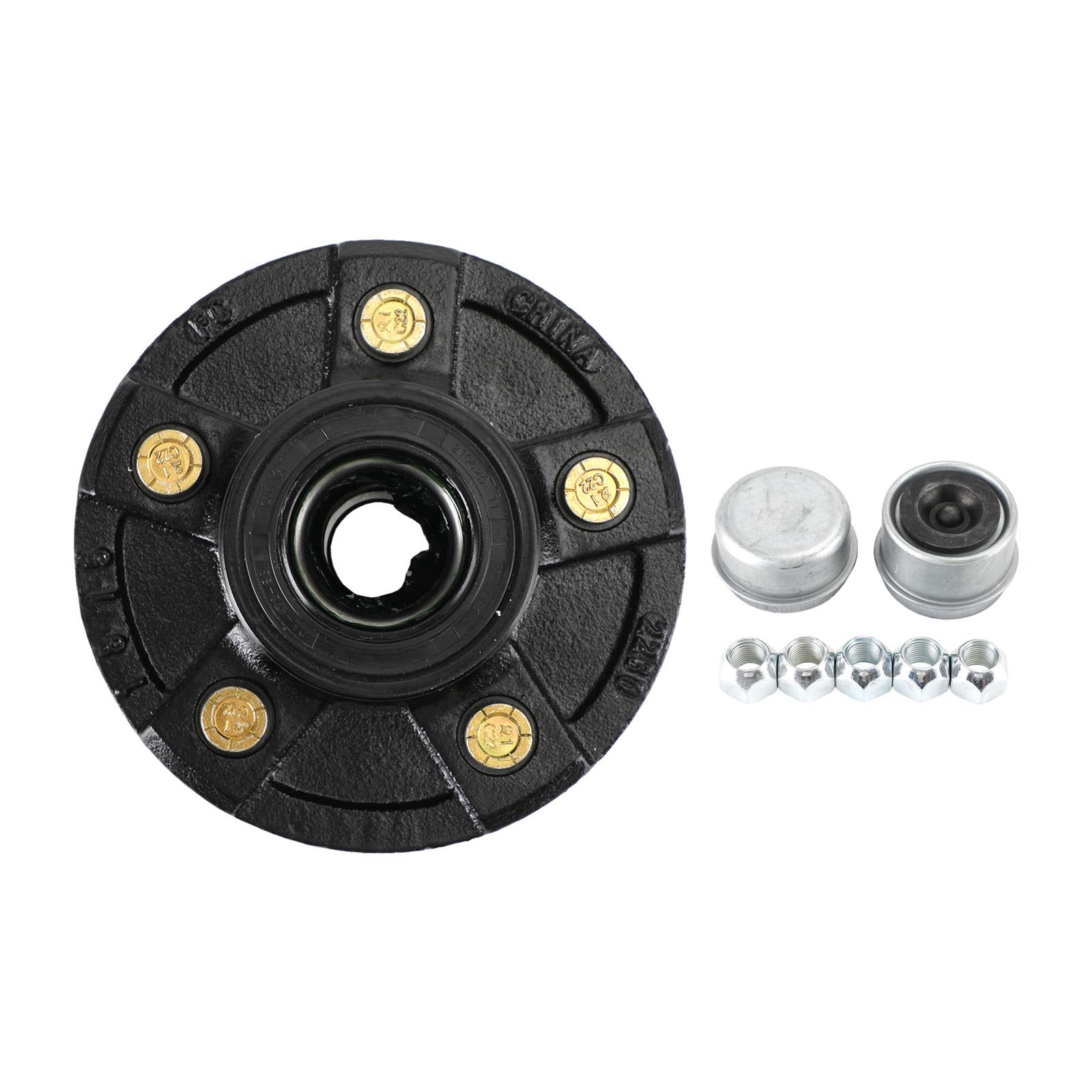

Grease Trailer Idler Hub Assembly for 3.5K Axles - 5 on 4-1/2 - Pre-Greased
