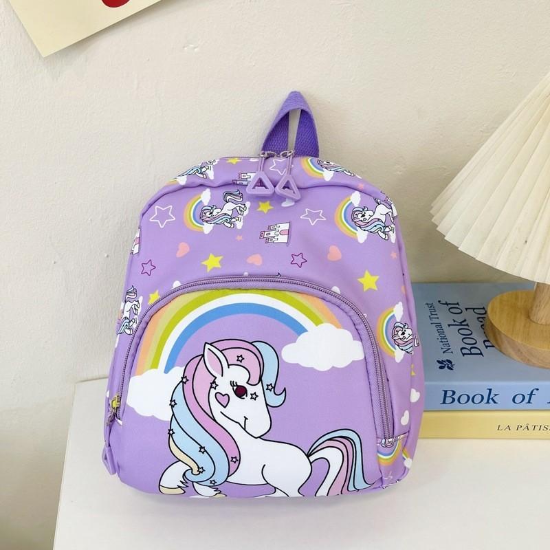 Adorable Unicorn Music Themed Kids Backpack Breathable Nylon Perfect For School