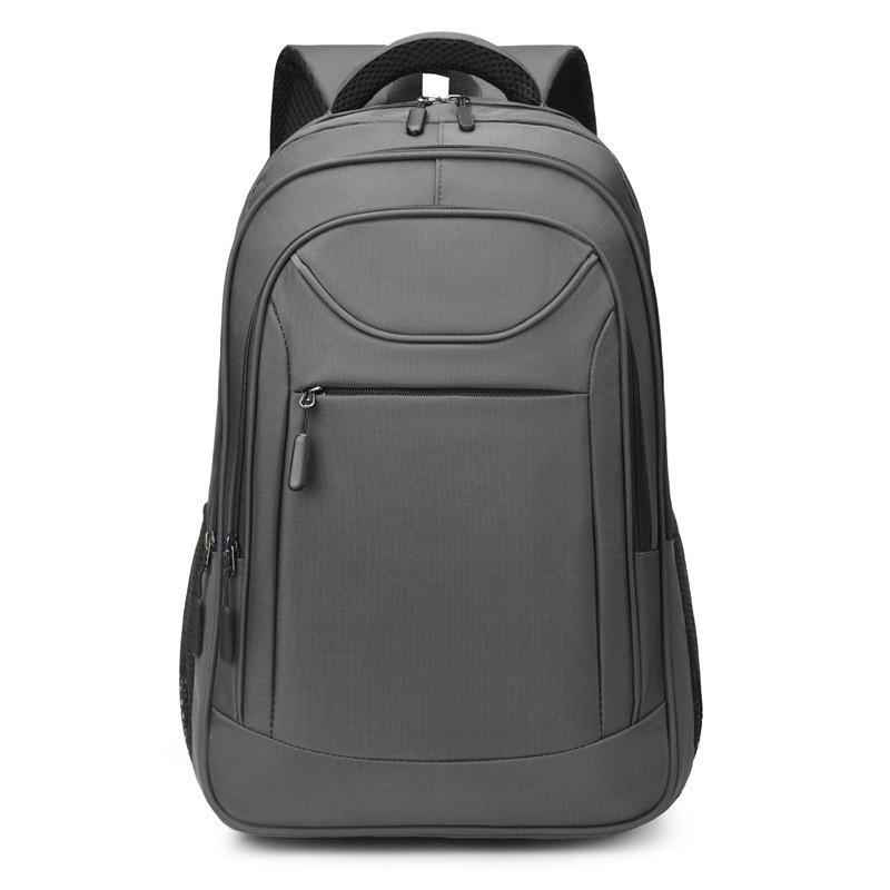 

Men s backpack, light and large-capacity schoolbag, middle school student business backpack, simple inch computer bag сірий колір