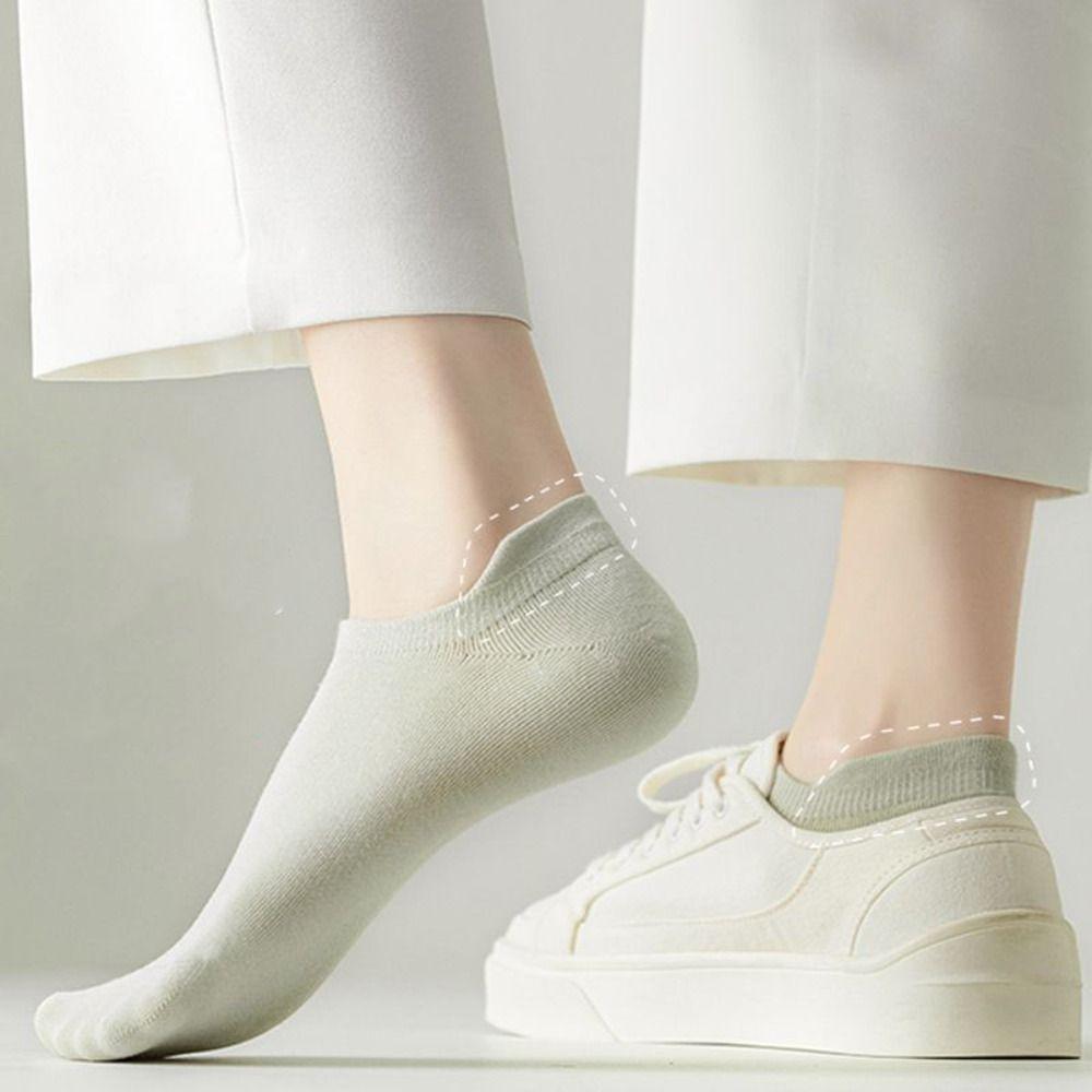 10Pairs Korean Style Invisible Boat Socks Candy Color Ear Lifting Socks Mesh Short Socks  Daily