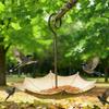 Umbrella Shaped Bird Feeder - Hanging Vintage Metal Bird Feeder for Outdoor Garden Patio & Window Decorative Wild Bird Seed Tray