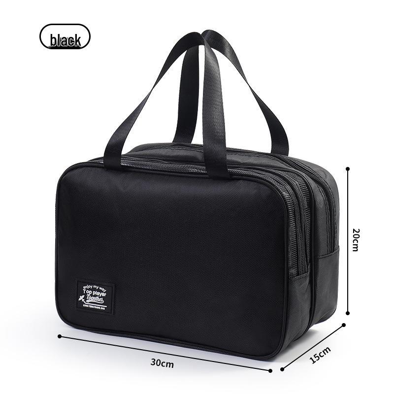 

Men s Travel Toiletry Bag, Waterproof, Portable, Large Capacity, Dry/Wet Separation, Unisex for High-End Cosmetics. чорний