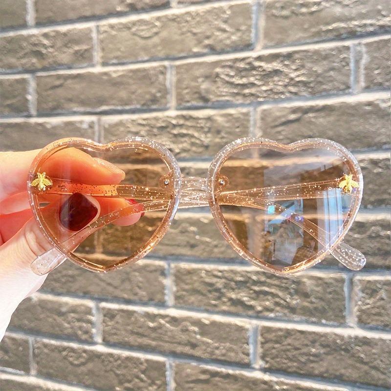 New Retro Love Frame Little Bee Youngsters's Decorative Glasses Fashion Youngsters's Glasses