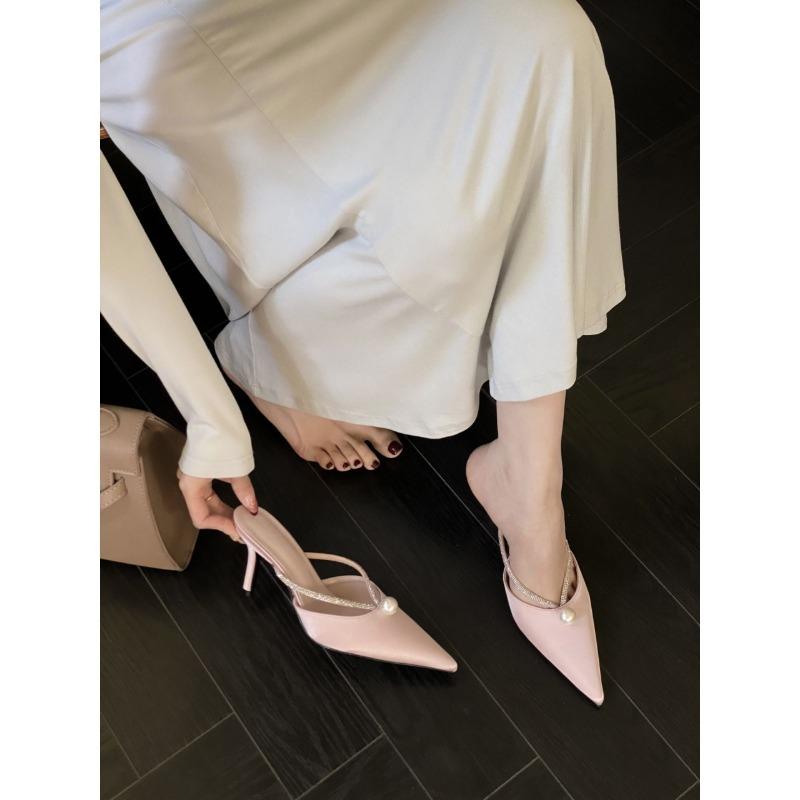 Tacchi Alti Tacchi Sottili Ciabatte Moders Estate Esterno Scarpe da Donna in Saldo 2025 Moda Sexy Basse Moda Ciabatte da Donna