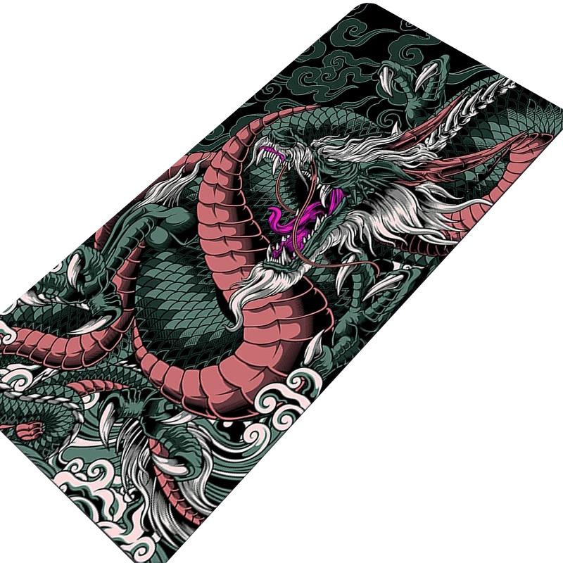 Mouse Pads Black White Dragon Table Mats Computer Mousepad Company Big Desk Pad xcm Large Gamer Mousepads Mouse Mat