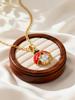 Cute Ladybug Pendant for Women Girls Red Beetle Zircon Necklaces Delicate Cubic Zirconia Sweet Animal Accessories Gifts